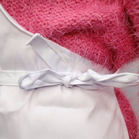 AVENTAL BRANCO C/BOLSO DUPLO E C/FIVELA 90cmAlt. x 69cm Larg