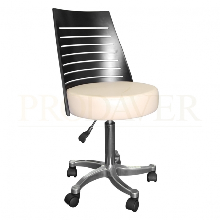 Cadeira de escritório, Cadeira ergonómica para computador com apoio lombar Cadeira giratória executiva para casa e escritório, creme