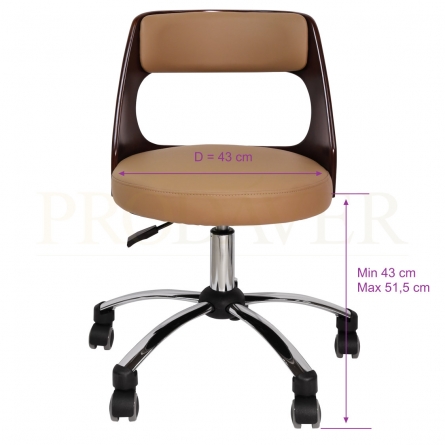 Dimensões da cadeira. Stool chair dimensions.