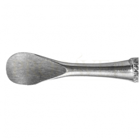 Cuticle pusher with a round tip and a pointed tip. funeral instruments