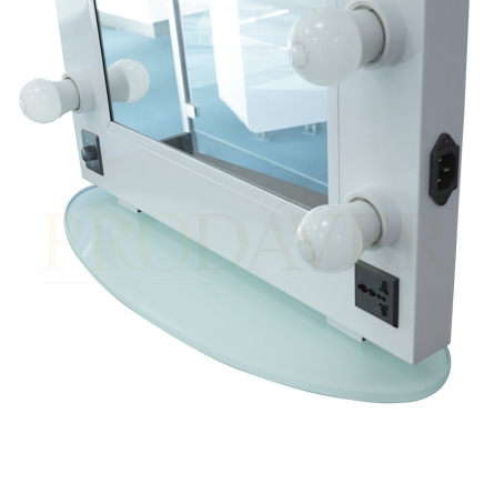 Detalhe das ligações do espelho