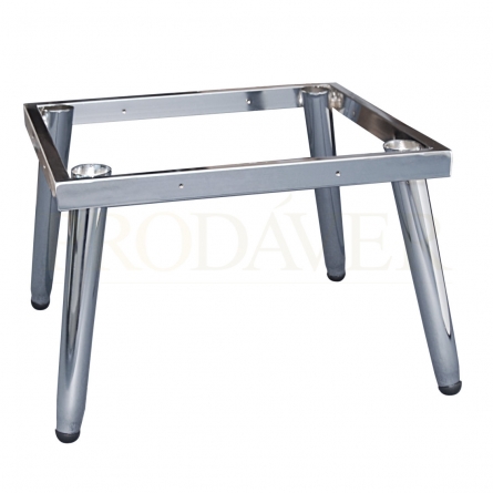 Estrutura de base de poltrona, 4 pernas de metal robusto.