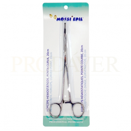 Embalagem com forceps hemostatico. Blister for forceps tamponamento. cadáveres, casa mortuária.