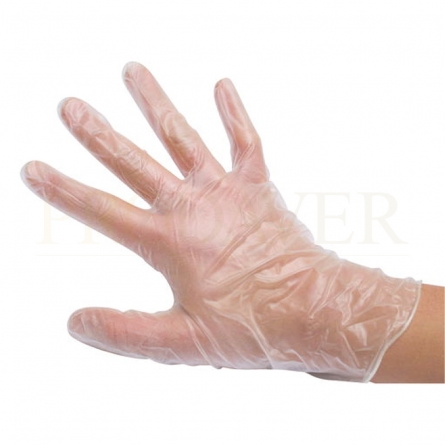 Luvas vinil sem pó, (M) 4,5grs, 100un, Vinyl gloves, powder free, (M) 4,5grs, 100un